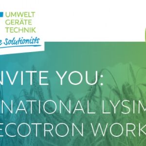 Lysimeter ecotron workshop
